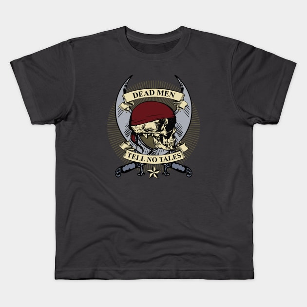 Vintage Pirate Kids T-Shirt by TCP